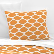 Tangerine Oval Ikat