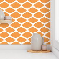 Tangerine Oval Ikat