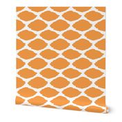 Tangerine Oval Ikat