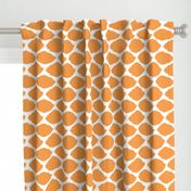 Tangerine Oval Ikat