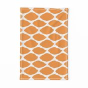 Tangerine Oval Ikat