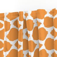 Tangerine Oval Ikat