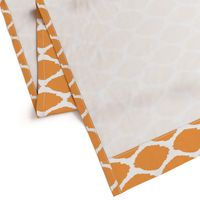 Tangerine Oval Ikat