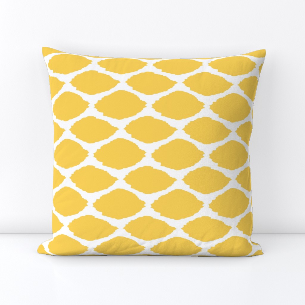 Lemon Oval Ikat