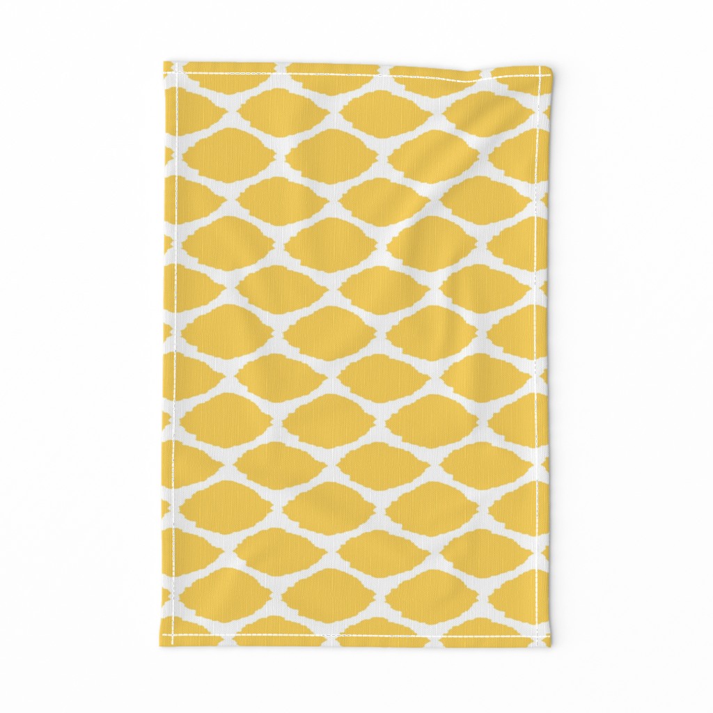 Lemon Oval Ikat