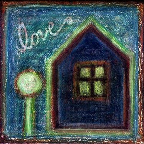 Love House Oil Pastels