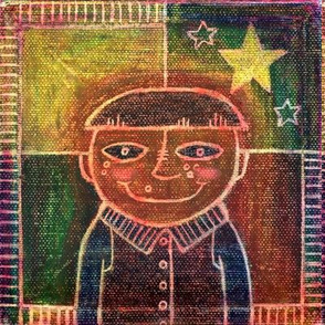 Dreamy Star Boy OilPastels