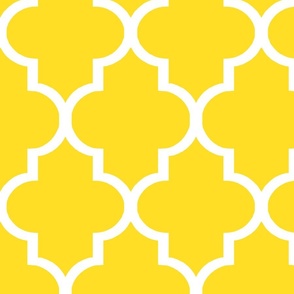 Custom Lemon Quatrefoil - Large Scale