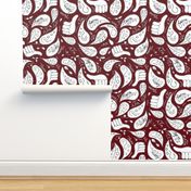 Aggie paisley maroon out