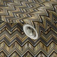 Burnished Chevron Zig Zag