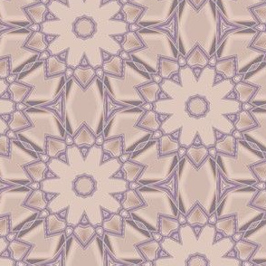 Purple Contemporary Flowers on Beige Large © Gingezel™ 2013