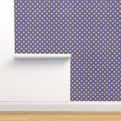 delphinium blue and yellow polka dots