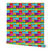 Bright Coloured Pop Art Style Taj Mahal Blocks 