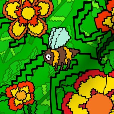 8-Bit Pixel Garden