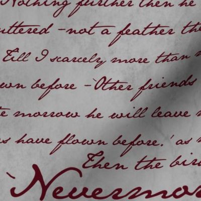 Nevermore in Blood Red ~ Edgar Allan Poe