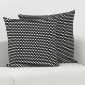 charcoal white petite polka