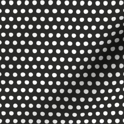 charcoal white petite polka