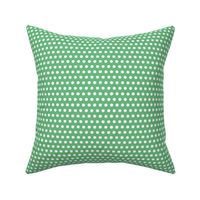 green white petite polka