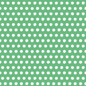 green white petite polka