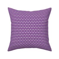 purple white petite polka