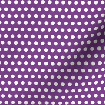 purple white petite polka