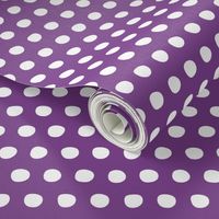 purple white petite polka