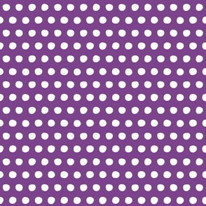 purple white petite polka