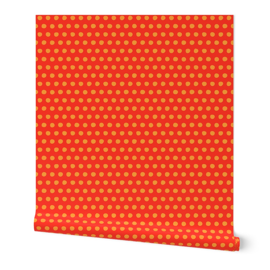 red saffron petite polka