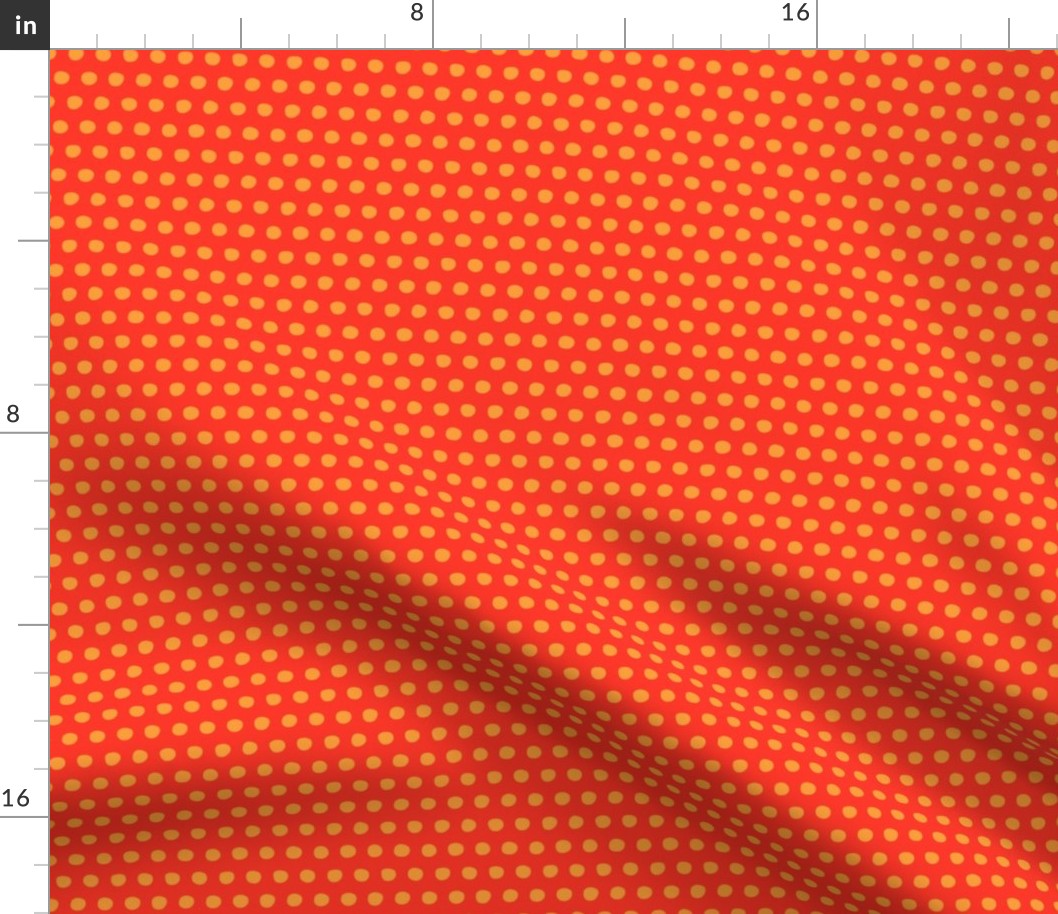 red saffron petite polka