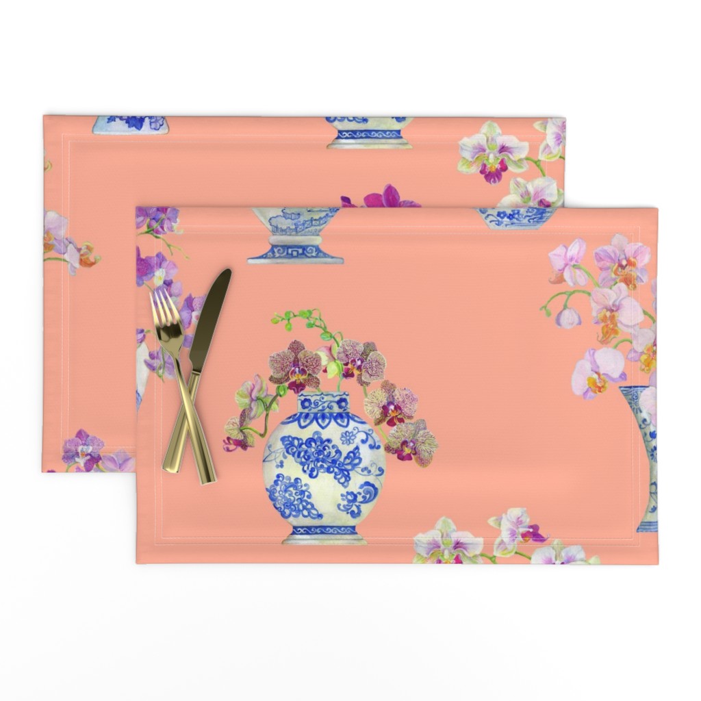 Ming Vase Orchids- Peach