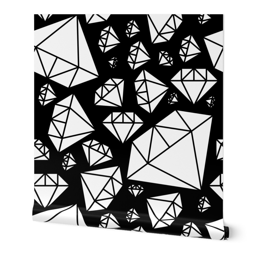 white diamonds on black | pencilmeinstationery.com