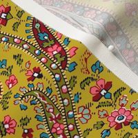 Mustard Provence Paisley