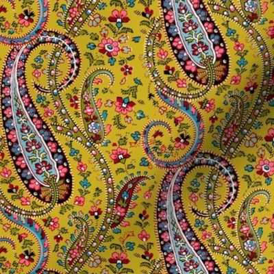 Mustard Provence Paisley