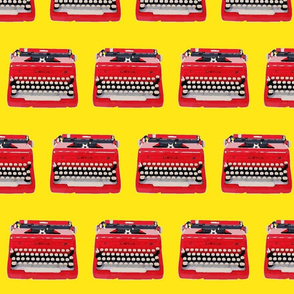typewriter yellow background-ch-ed-ed