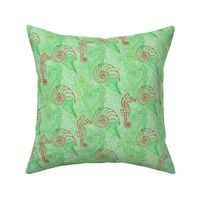 Coastal Seahorse Christmas Motif