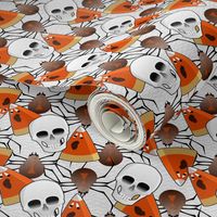 haunted skulls spiders and screaming candy corn ghosts - synergy0008