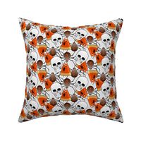 haunted skulls spiders and screaming candy corn ghosts - synergy0008