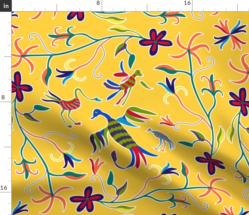 Otomi Birds_gold