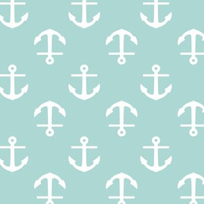 Mint Anchors Pattern