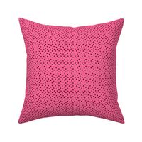 Dots, Black Spots on Bubblegum Pink