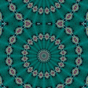 Kaleidescope 3360 trimmed solar repeat turquoise d0002