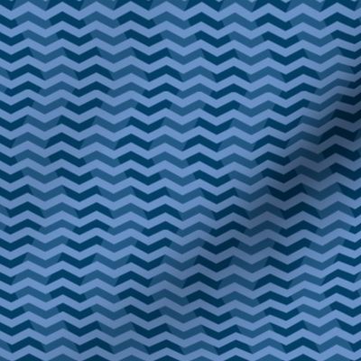 twilight chevron ripples in blue