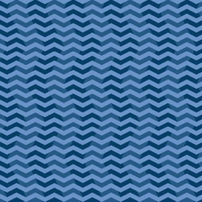 twilight chevron ripples in blue