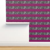 Rowhomes in grey and magenta- REVISED