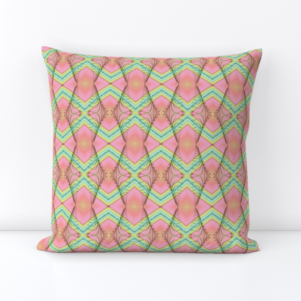 Zigzag Pastel Rainbow, Pink