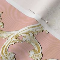 The Rococo Swag ~ Ballet Pink Moire and Gilt