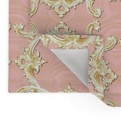 The Rococo Swag ~ Ballet Pink Moire and Gilt