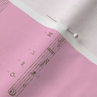 Vintage Printable - Medieval Music-Pink and Olive