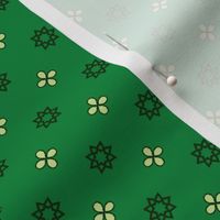 Starry Petals - Bamboo Green