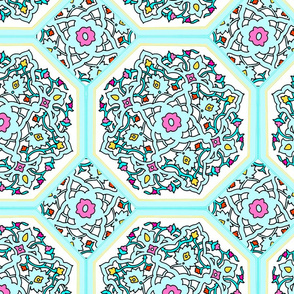 Circle Lock ~ Spring Break ~ Persian Tiles